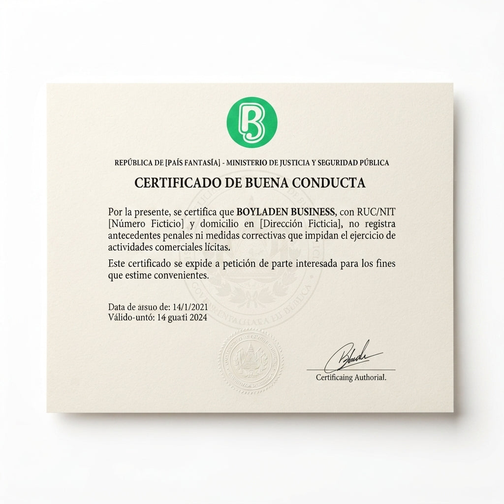 PAPEL DE BUENA CONDUCTA EN LINIA
